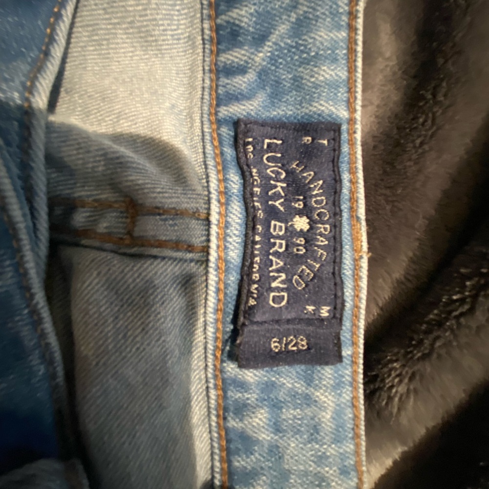 Lucky brand skinny ripped jeans